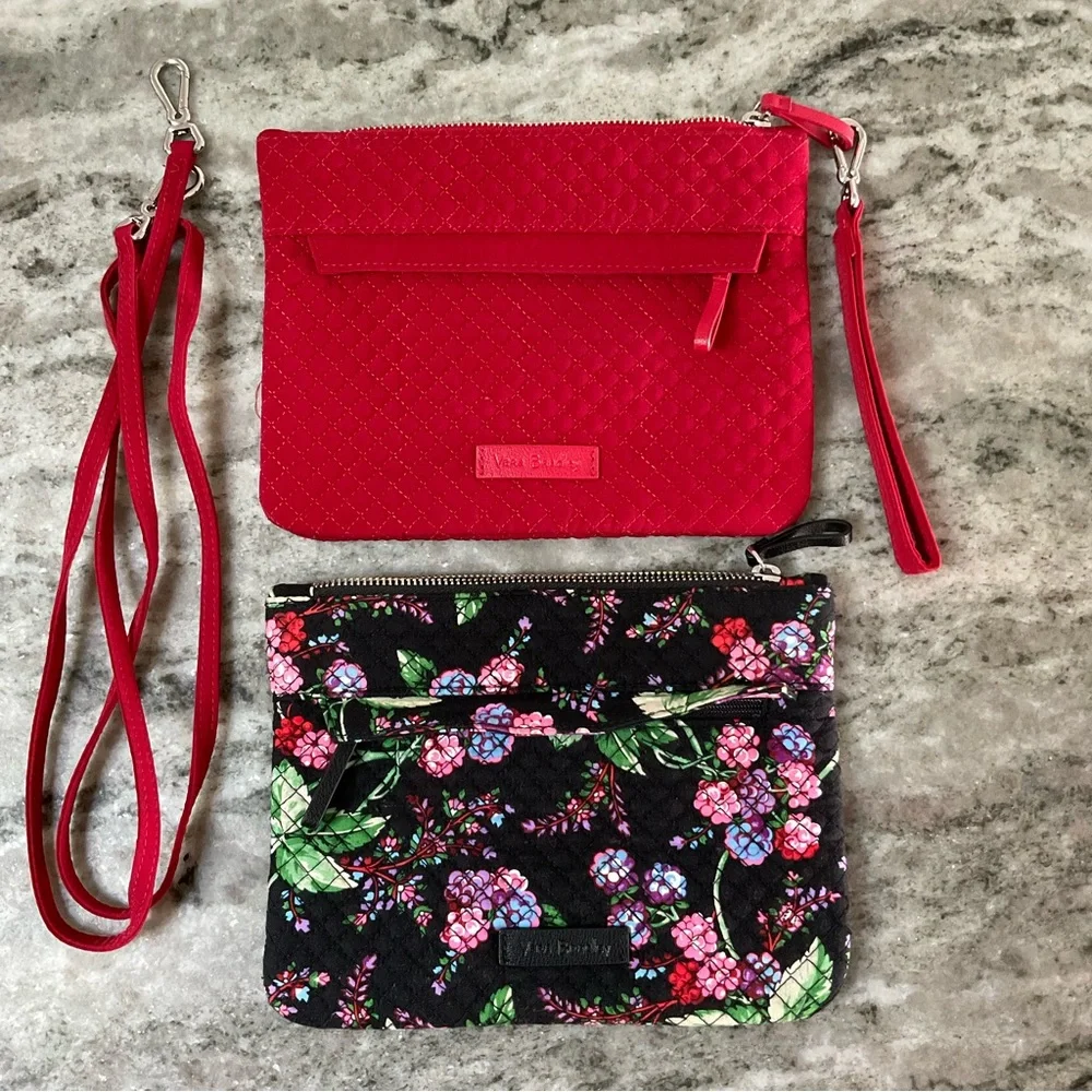 Vera Bradley Winter Berry/Cardinal custom double crossbody bags - Picture 1 of 15